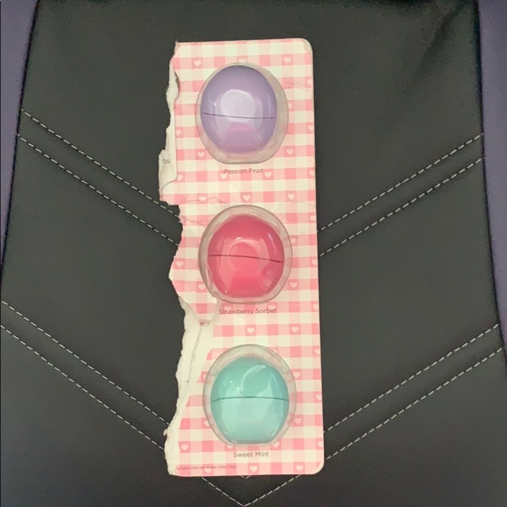 3 EOS lip balm